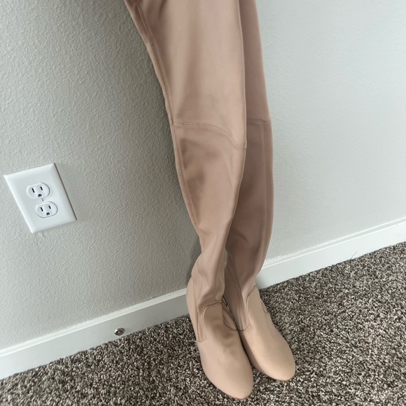 Nude thigh high boots - Picture 2 of 6